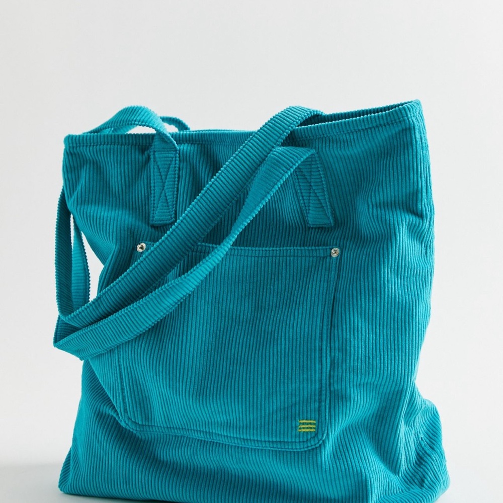 BDG Blue Corduroy Essential Tote Bag